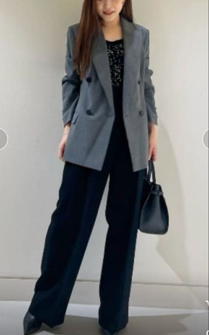 極美品　アルアバイル リオペルオックスダブルジャケット グレー　2023年