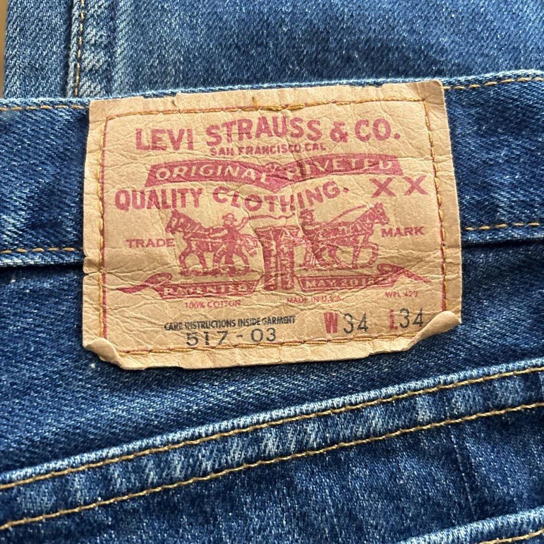 90'S アメリカ製 リーバイス 517-03 ブーツカット ジーンズ W34