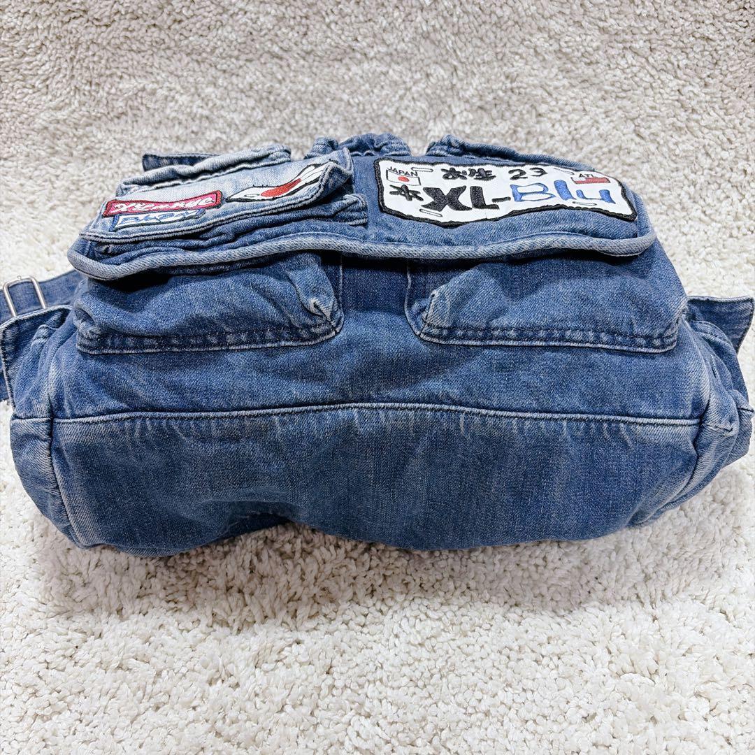 完売品✨XLARGE × Blu Boy ショルダーバッグ コラボ デニム 刺繍