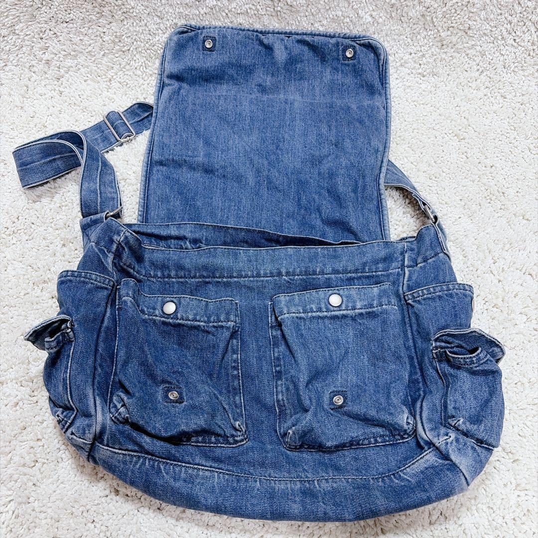 完売品✨XLARGE × Blu Boy ショルダーバッグ コラボ デニム 刺繍