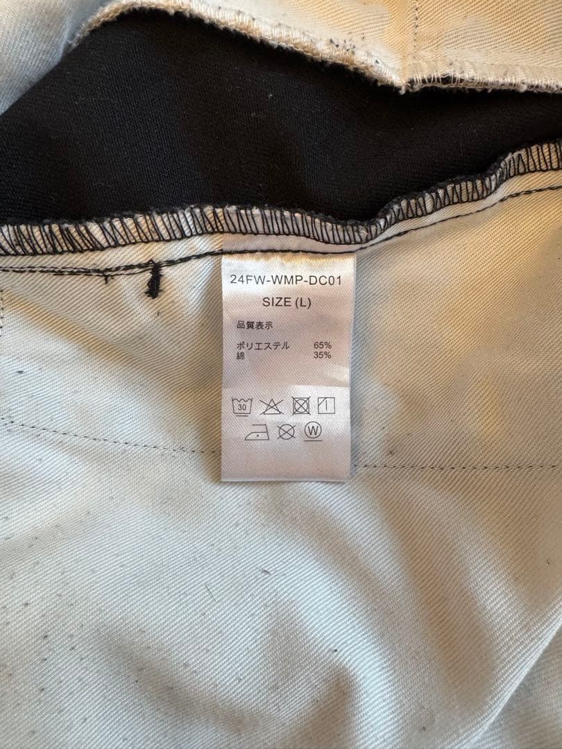 ワコマリア ディッキーズ L 24FW ブラック PLEATED TROUSER