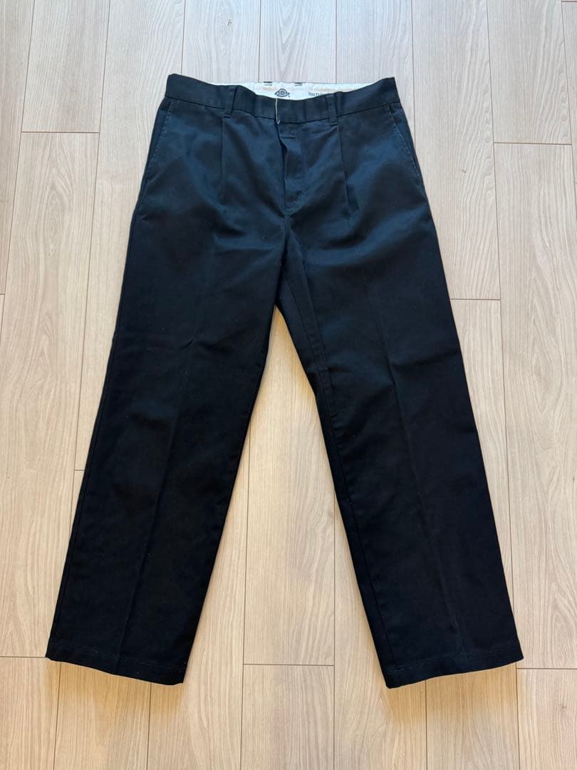 ワコマリア ディッキーズ L 24FW ブラック PLEATED TROUSER