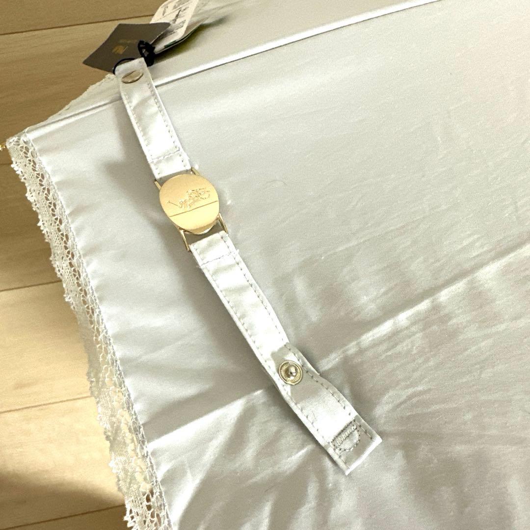 新品未使用タグ付　日本製ポロラルフローレン上質な晴雨兼用パラソルロゴ刺繍＆レース