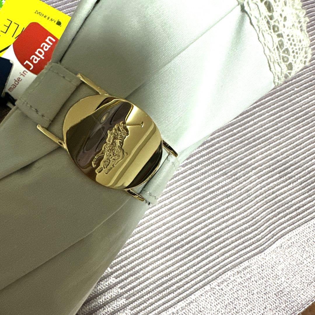 新品未使用タグ付　日本製ポロラルフローレン上質な晴雨兼用パラソルロゴ刺繍＆レース