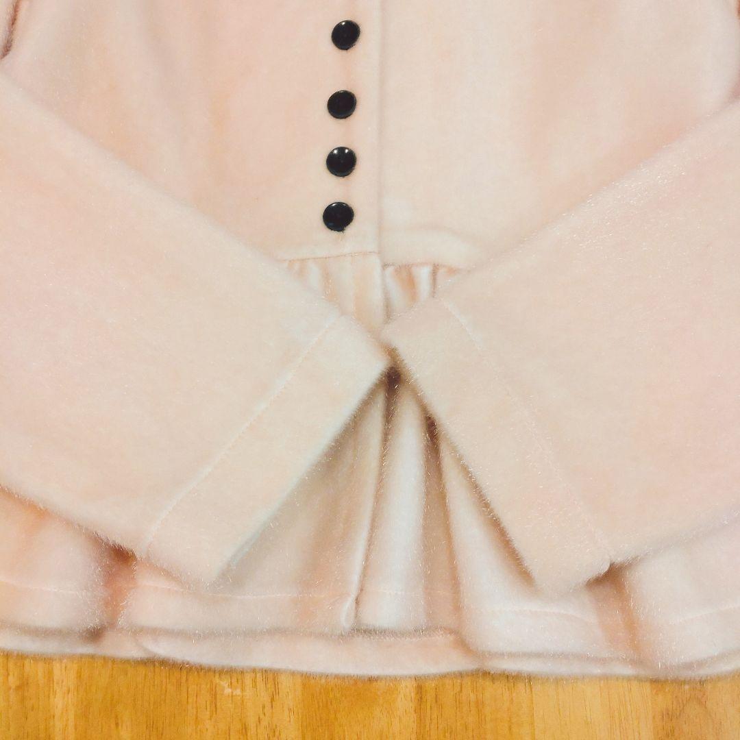 【美品】bibiy. ビビィ　ペプラムカーディガン ピンク M カットソー　長袖