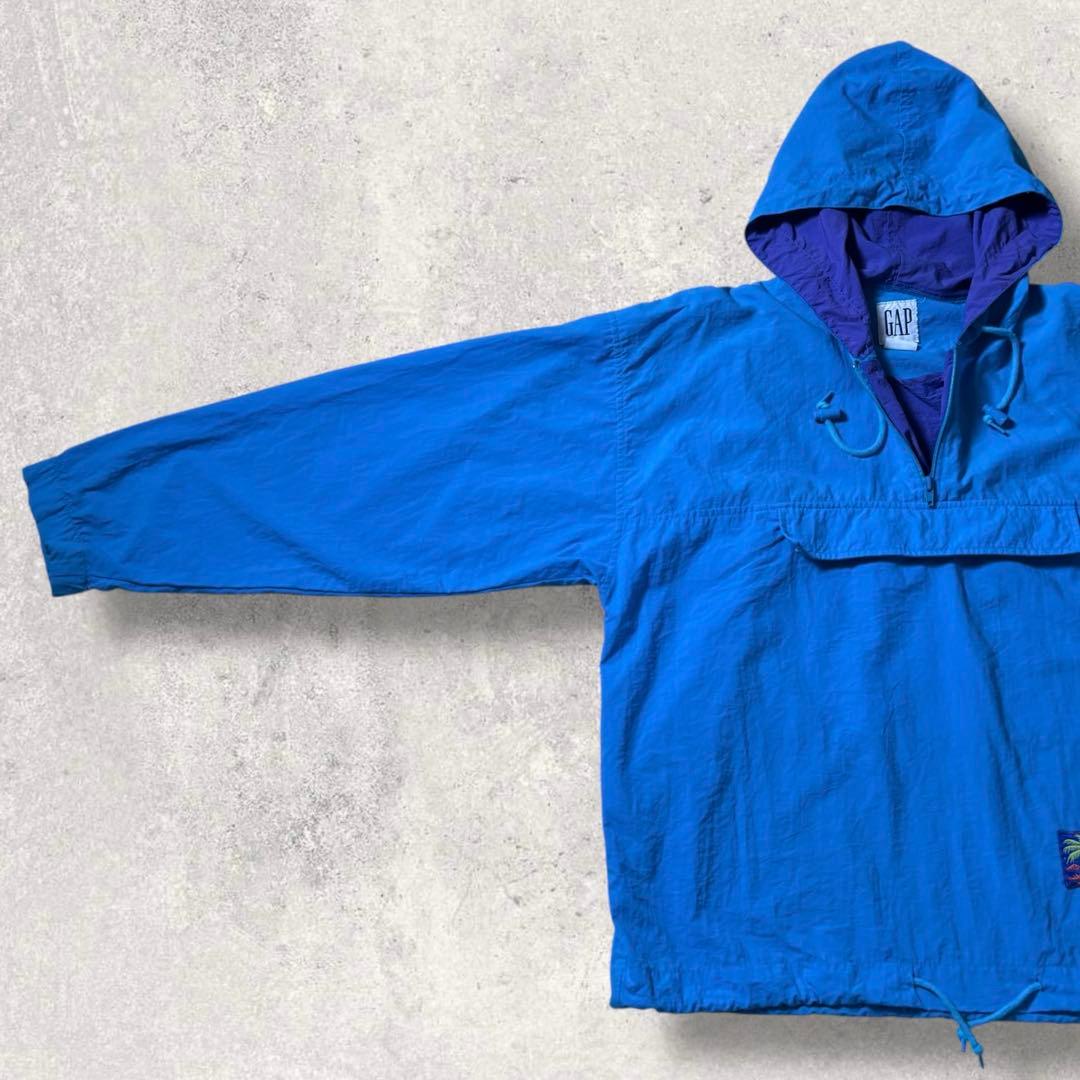 あだち古着90s OLD GAP オールドギャップナイロンアノラックパーカ