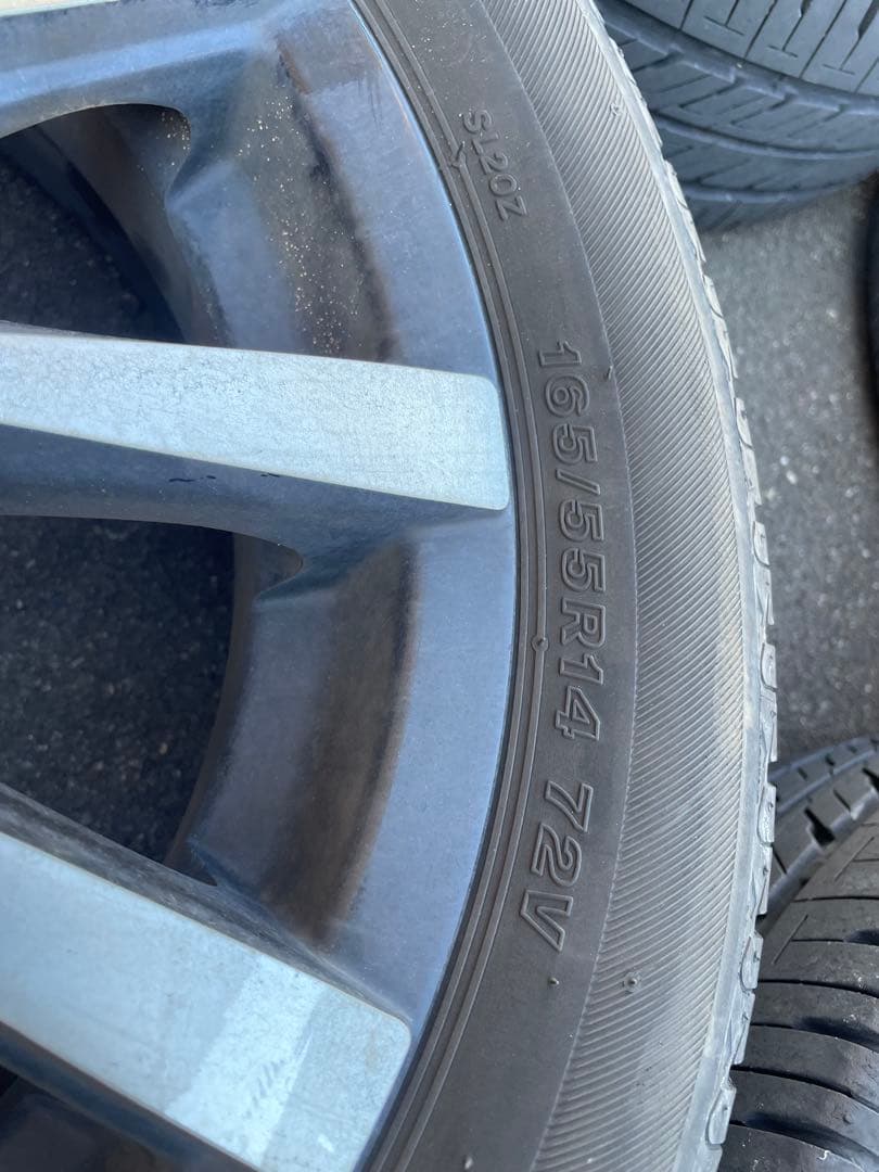 165/55R14 5本スポークホイールセット