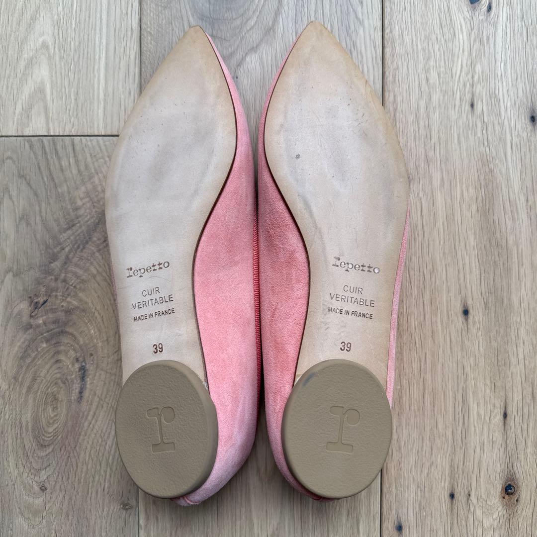 【repetto】レペット ブリジット ピンク フラットシューズ 試着のみの美品