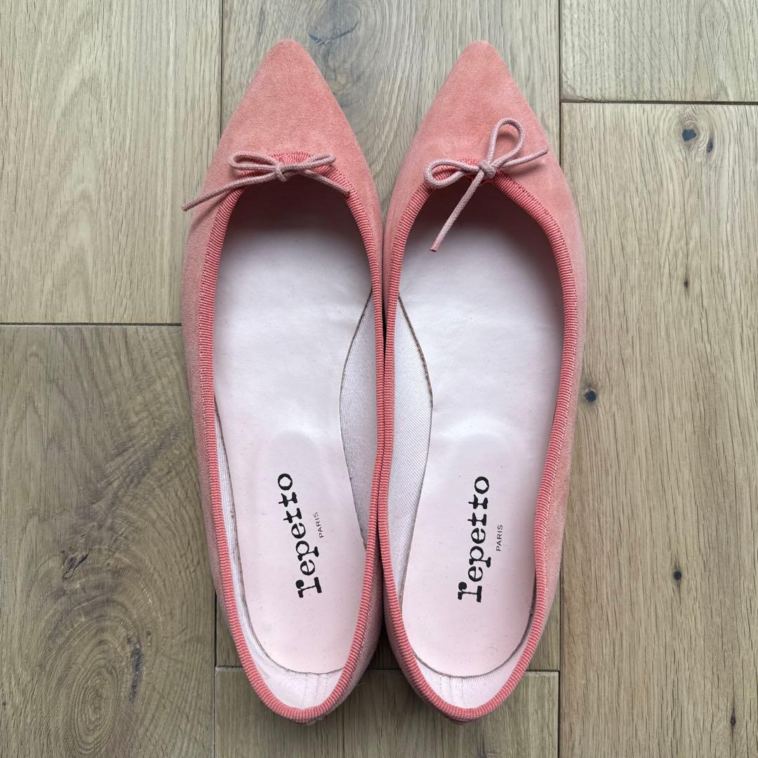 【repetto】レペット ブリジット ピンク フラットシューズ 試着のみの美品