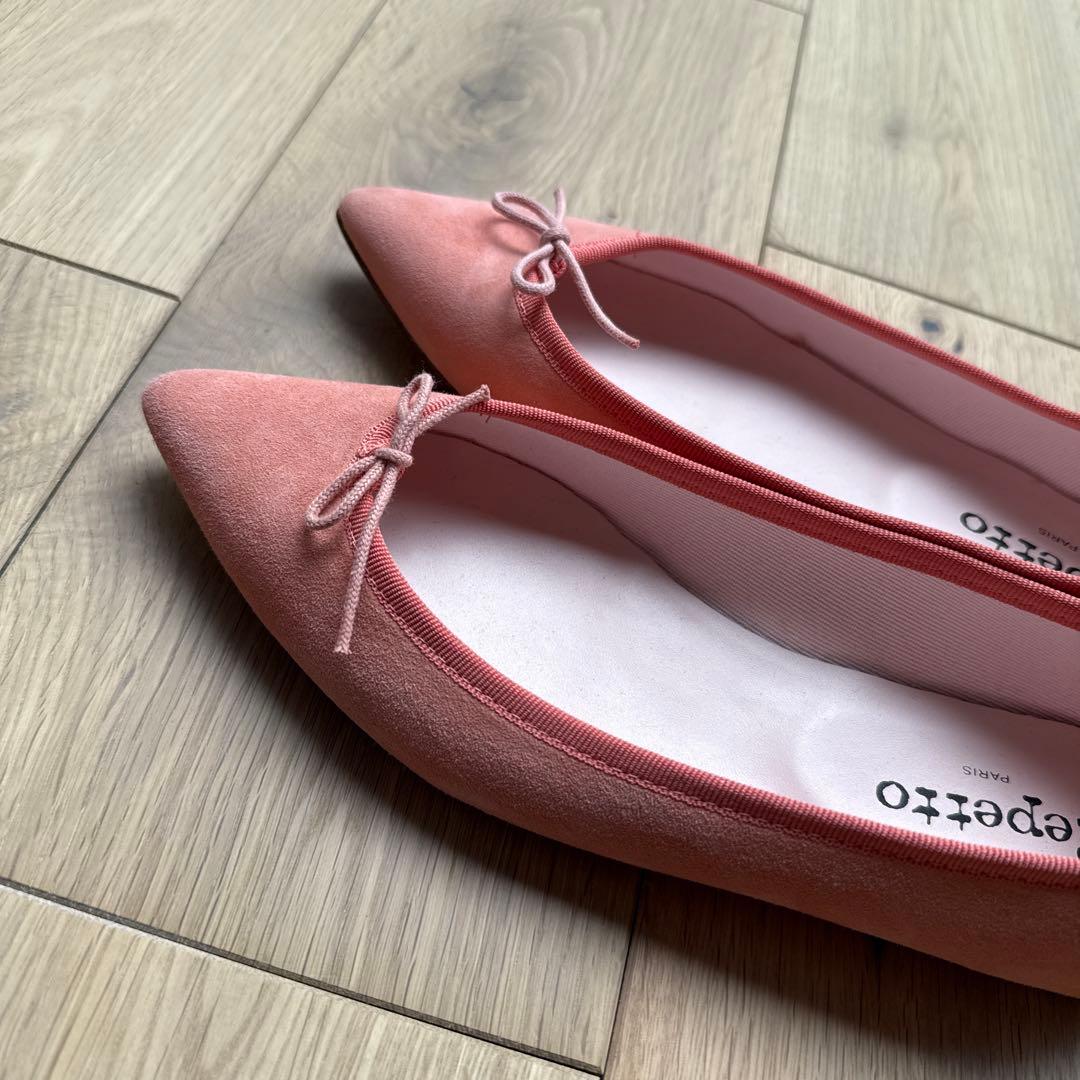 【repetto】レペット ブリジット ピンク フラットシューズ 試着のみの美品