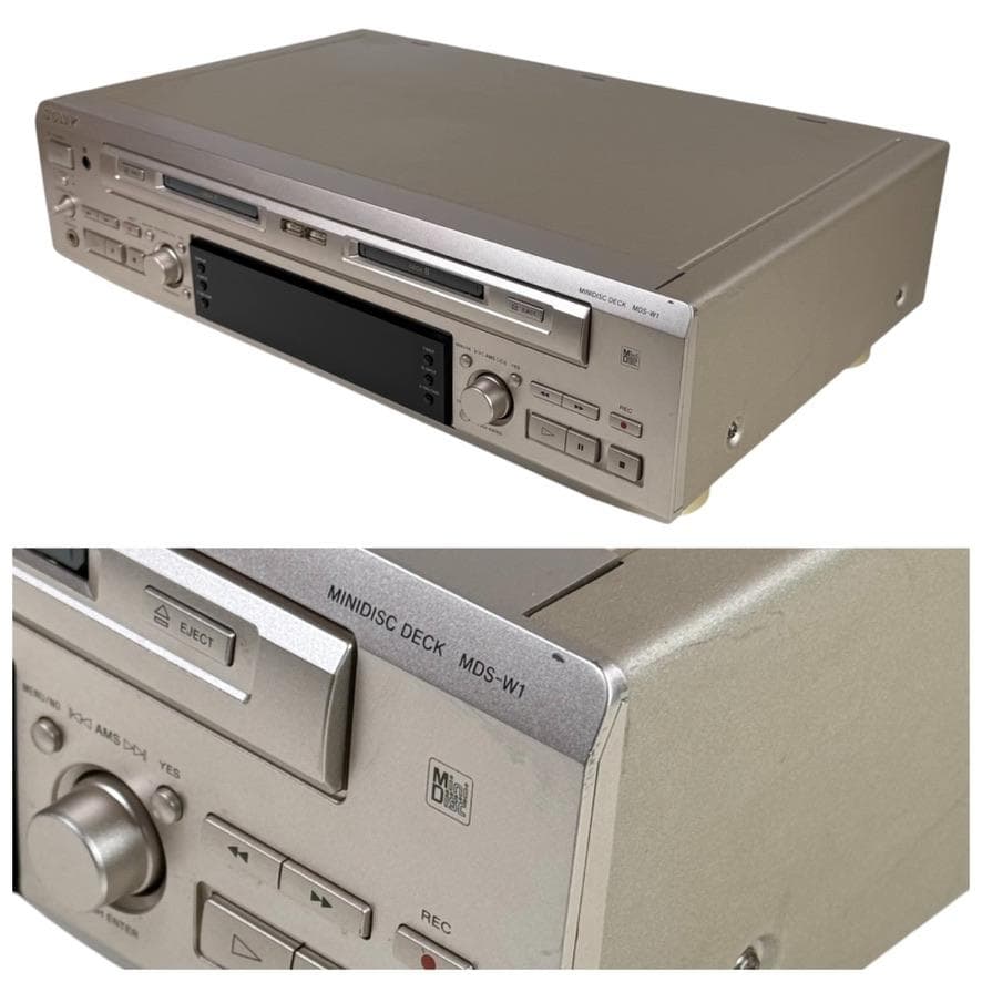 ◆優良動作品・録音動作確認済◆SONY ダブルMDデッキ MDS-W1