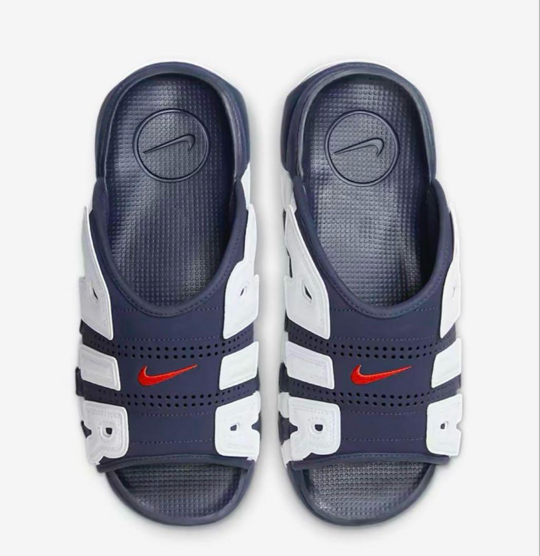 26ネイビー　NIKE エアモアアップテンポ　サンダル