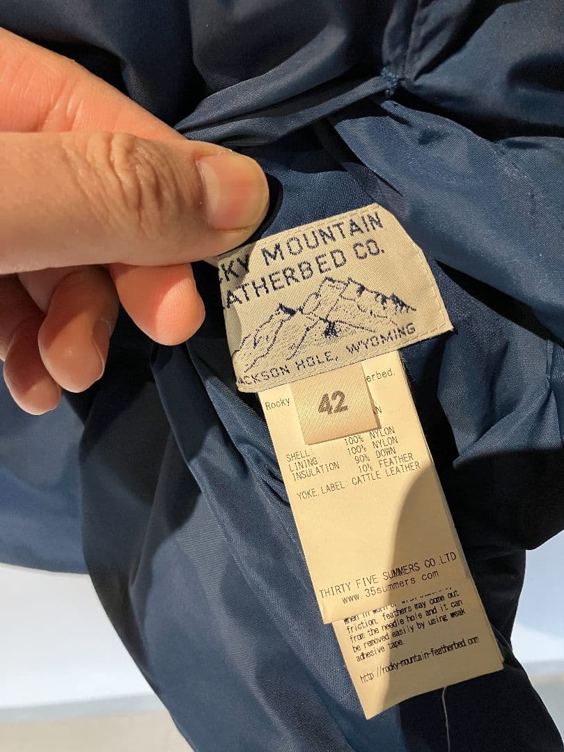 ロッキーマウンテンフェザーベッド×スリーラバーズ　ダウンベスト