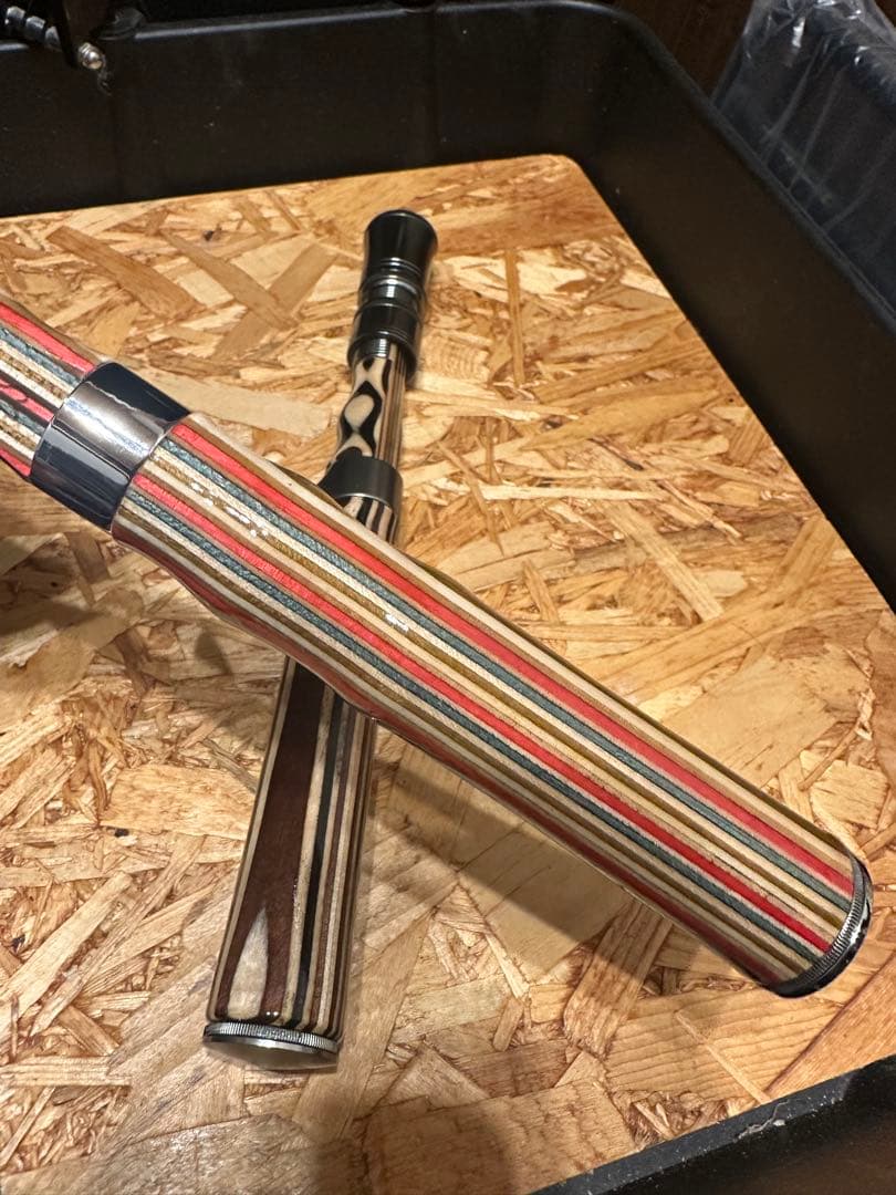 ハンドメイドグリップ　ブラックバストップウォーター 渓流釣りベイトフィネス