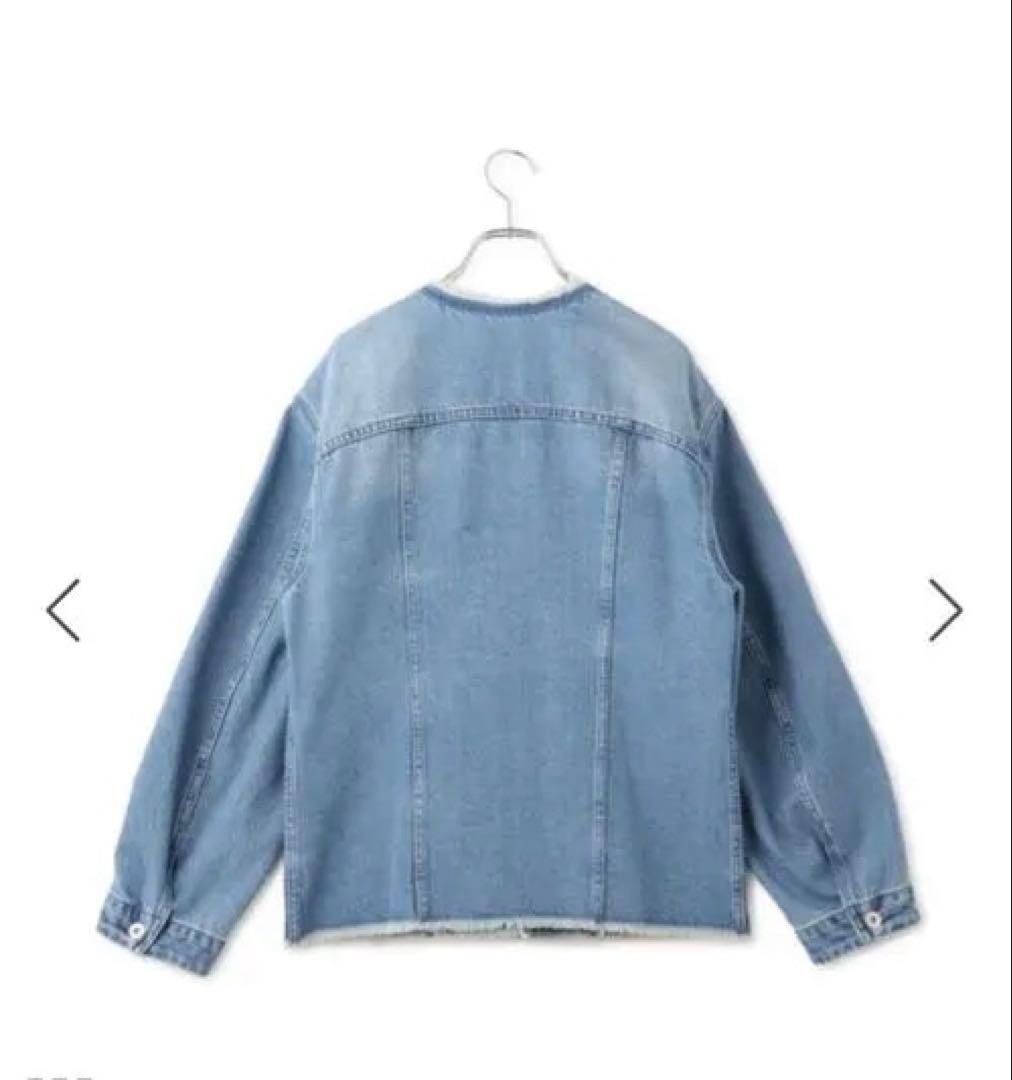 即発⭐︎アダムエロペ　今期　完売　デニムフリンジブルゾン