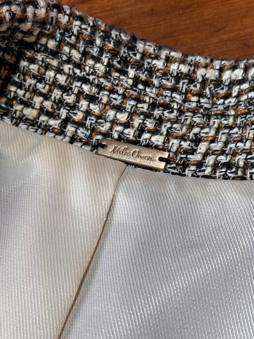 Mila Owen ツイードジャケット　金釦ダブルブレザー