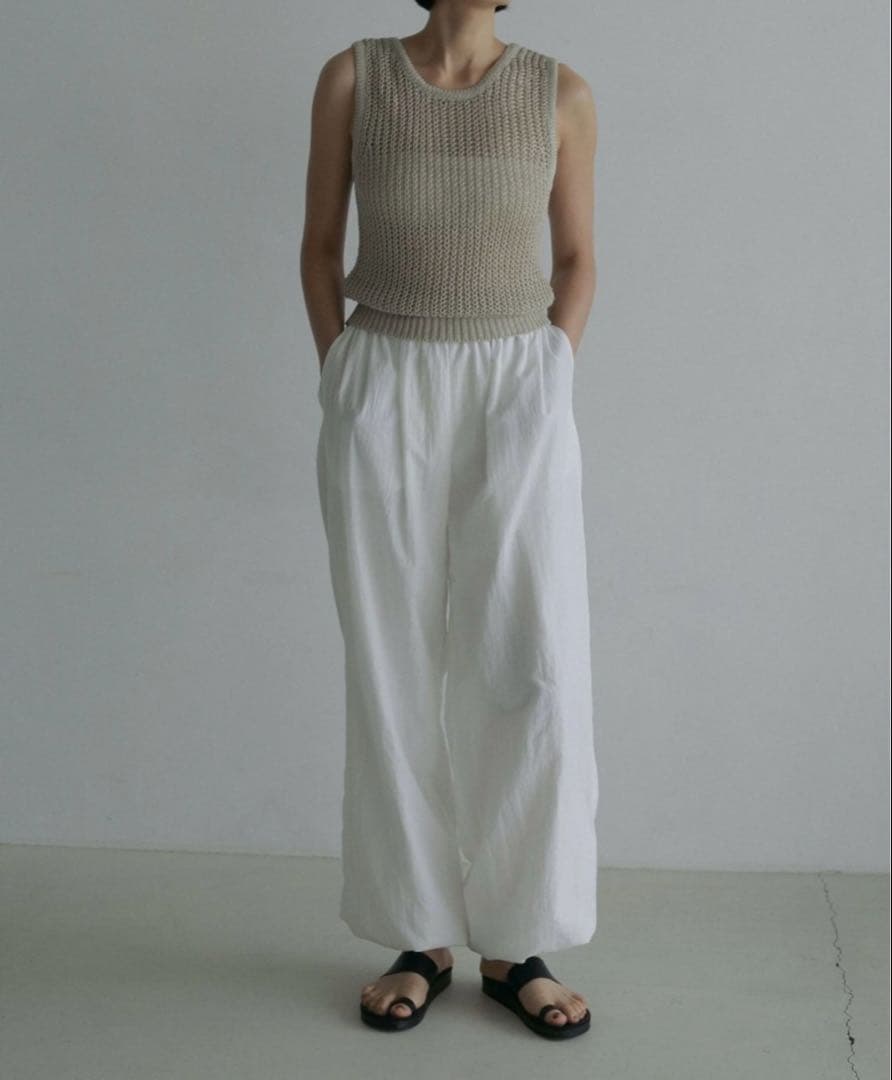 パンツ anuke Nylon Volume Pants