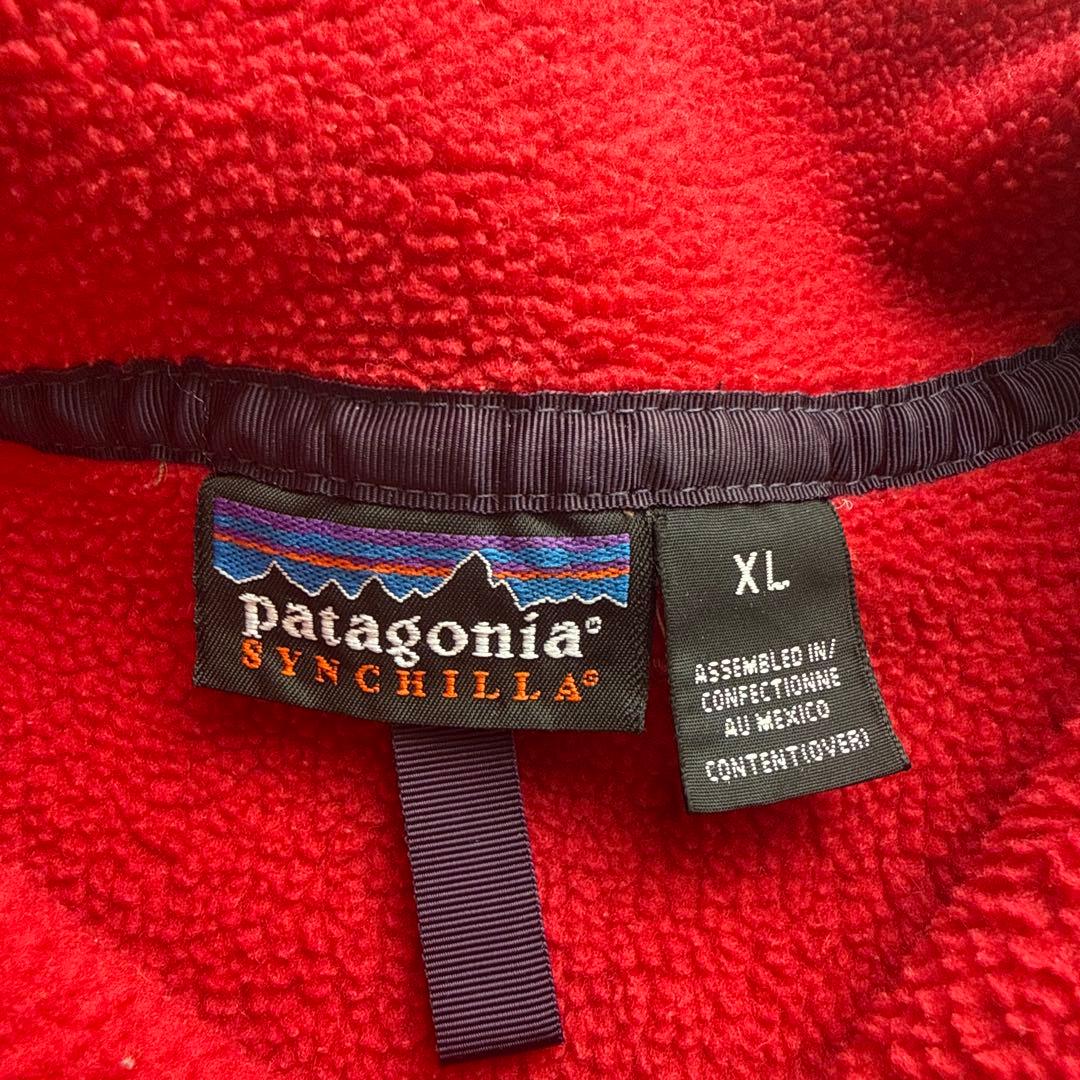 【90s】Patagonia シンチラスナップT ブラック レッド