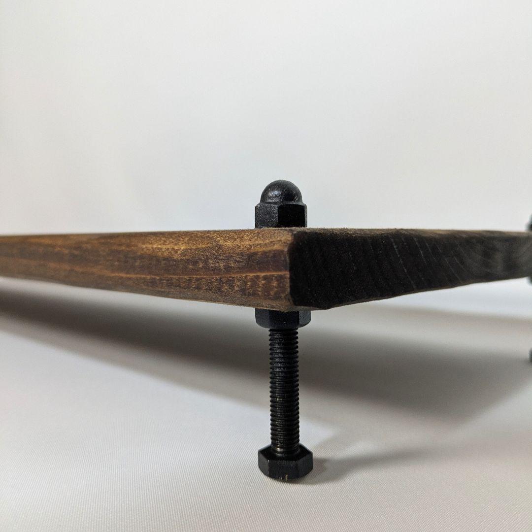 ヴィンテージ風モニター台　オーダーは事前に相談を　ナチュラル　木目