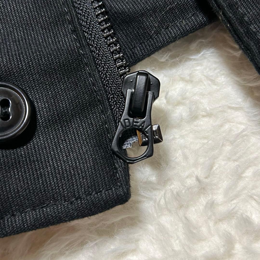 日本製 HOUSTON N-1 デッキジャケット IDEAL ジップ 黒 38