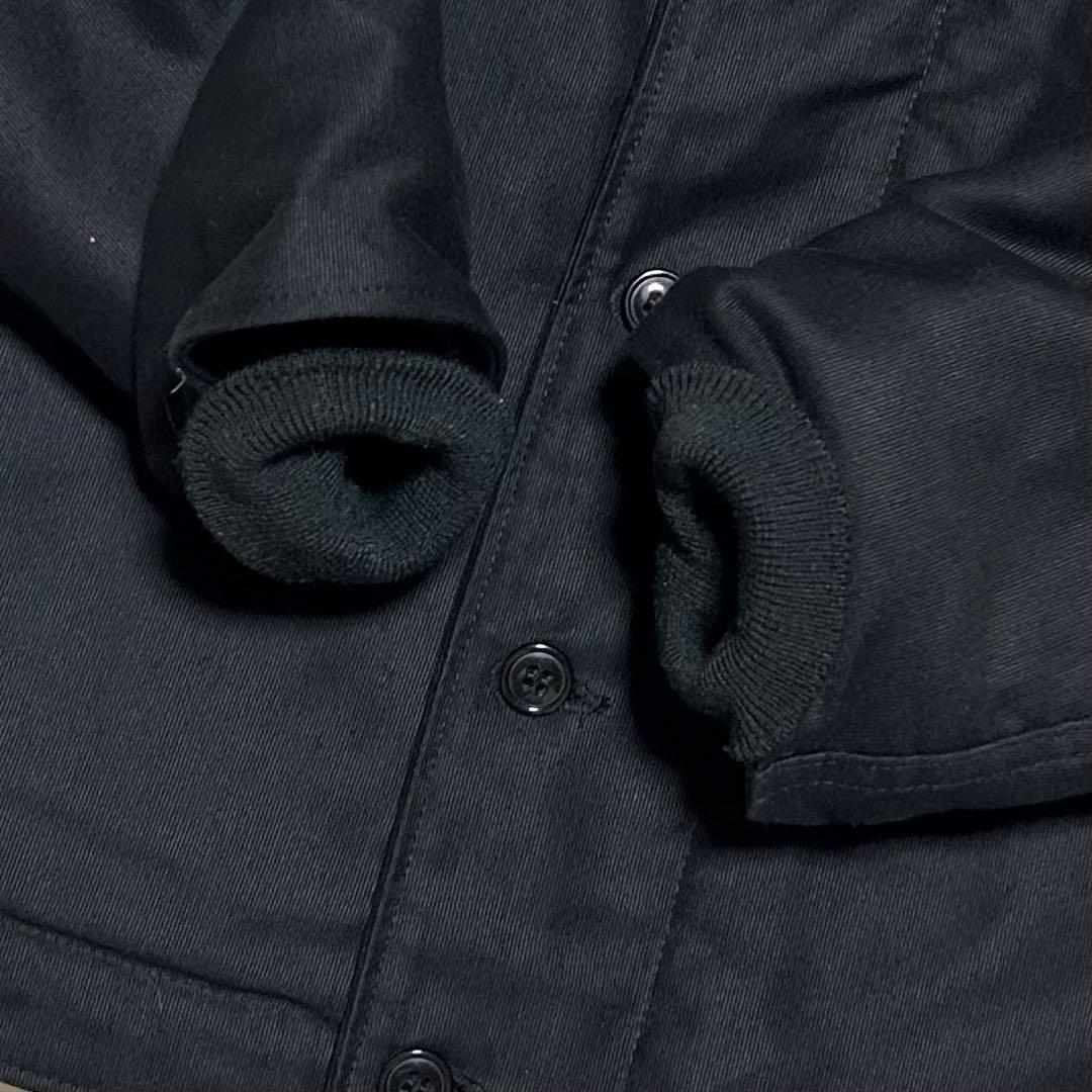 日本製 HOUSTON N-1 デッキジャケット IDEAL ジップ 黒 38