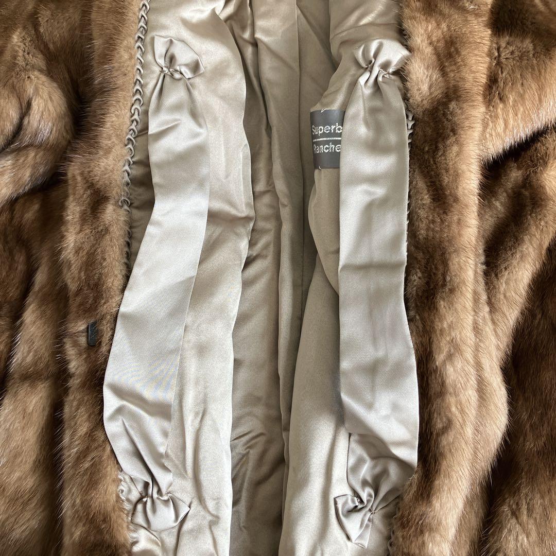 【タグ付】美品 サガミンク Belle Vison ファーコート 大きめ 銀タグ