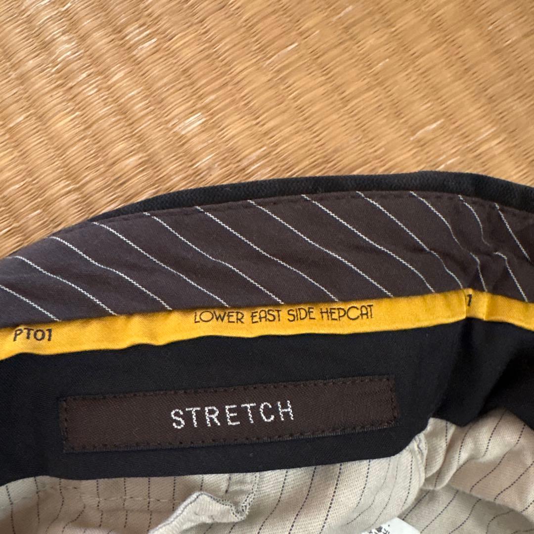 PT01 ブラック チノパンツ 46 ストレッチ