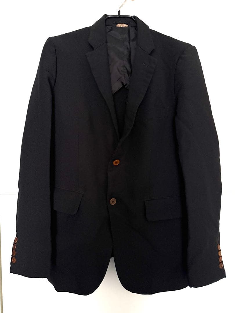 コムデギャルソンオムドゥ　ポリエステル縮絨ジャケット　2ボタン　ジャケット