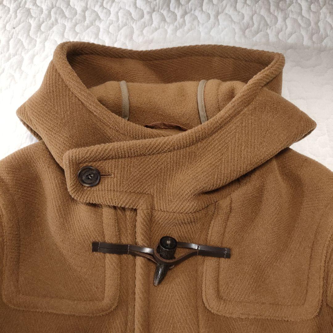 極美品✨マッキントッシュ　ロングダッフルコート　ヘリンボーン　キャメルブラウン