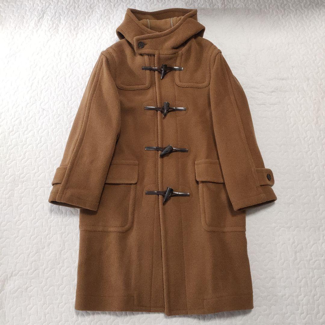 極美品✨マッキントッシュ　ロングダッフルコート　ヘリンボーン　キャメルブラウン