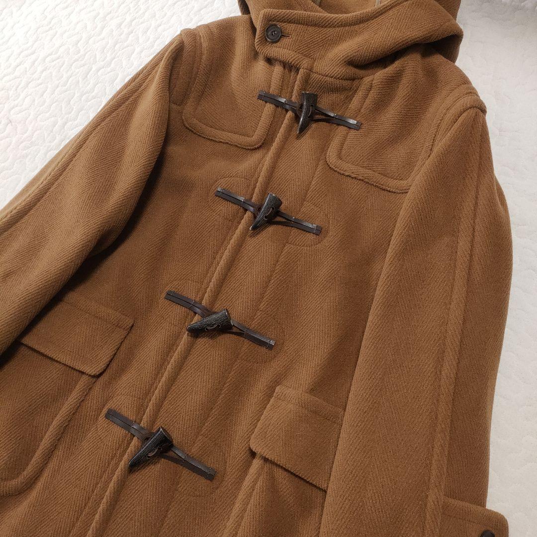 極美品✨マッキントッシュ　ロングダッフルコート　ヘリンボーン　キャメルブラウン