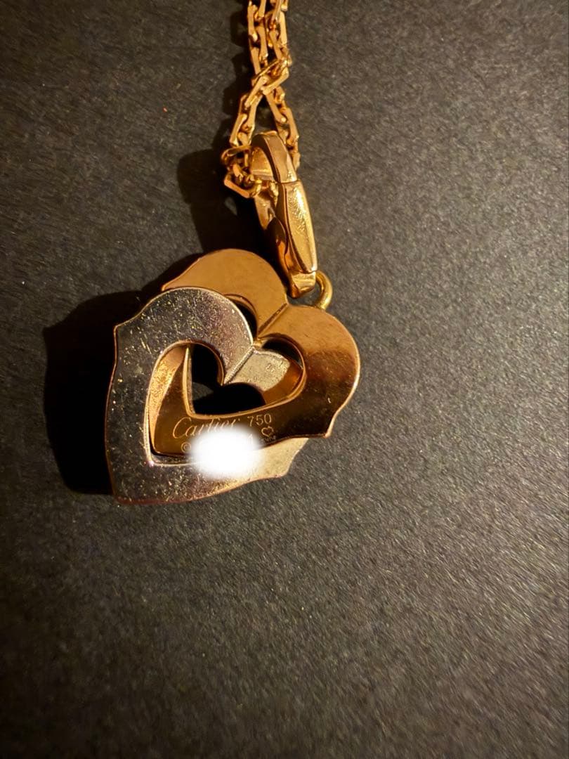 Cartier ハート型ペンダント ネックレス