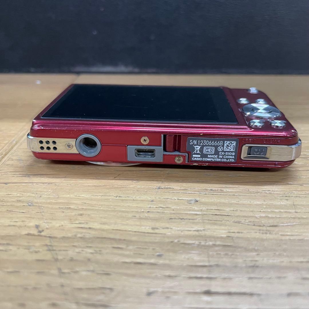 動作品 Casio EX-ZS10 レッド コンパクトデジタルカメラ