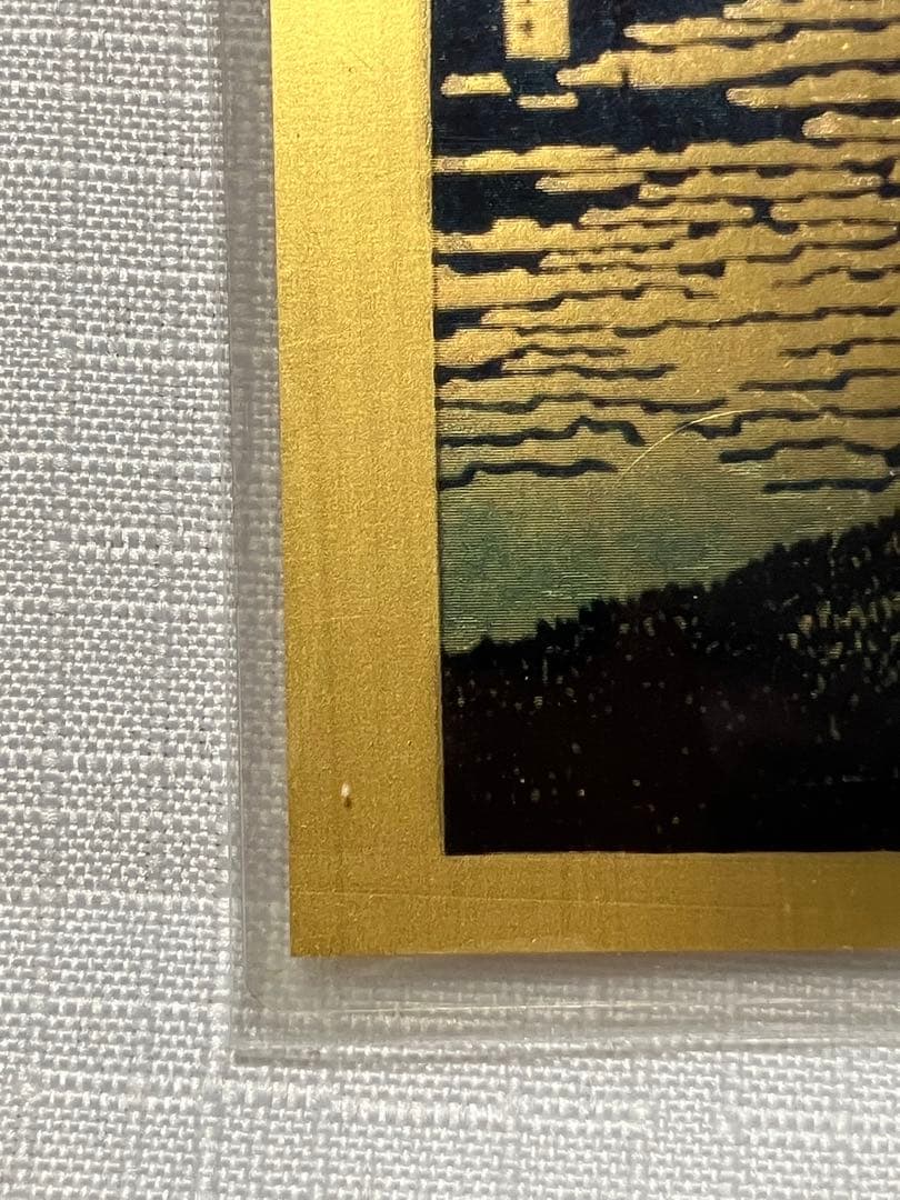 純金アート絵画シリーズコレクション　「富嶽三十六景　赤富士」24K24金　極美品