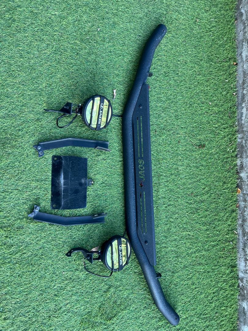 JAOSフロントスキッドバーブラック/ブラック［後期型］ラプター　デリカD5