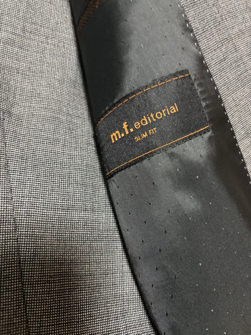 m.f.editorial スリーピース スーツ　セットアップ　A8 グレー