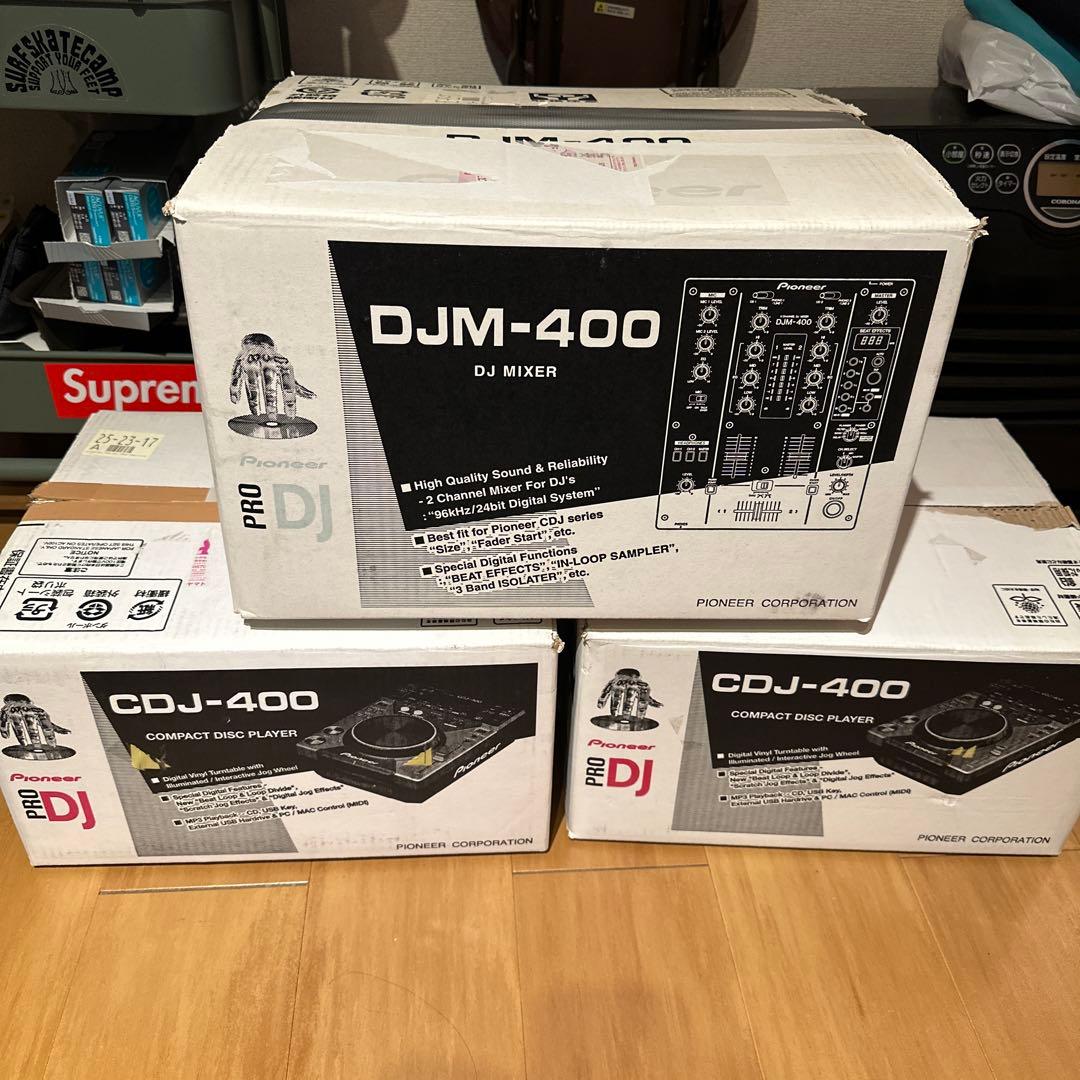 Pioneer CDJ-400,DJM-400セット ※箱あり