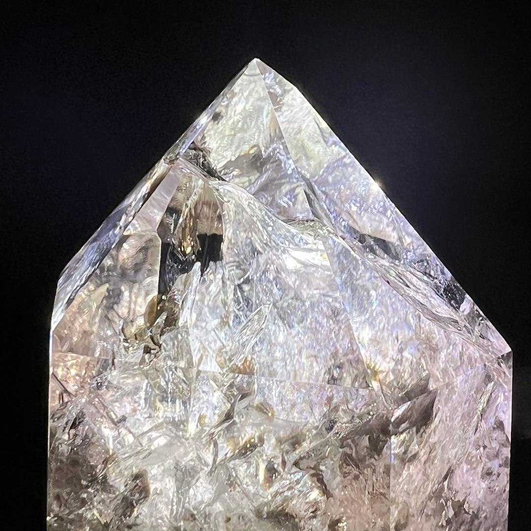 ☆超極上の煌煌さを✨幸運の石✨レインボー ファントムシトリン 六角柱 天然石