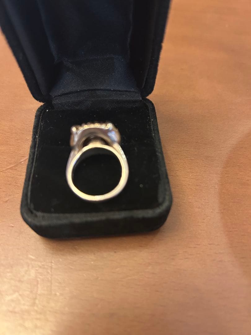 シャネルボタン　ハンドメイドリング