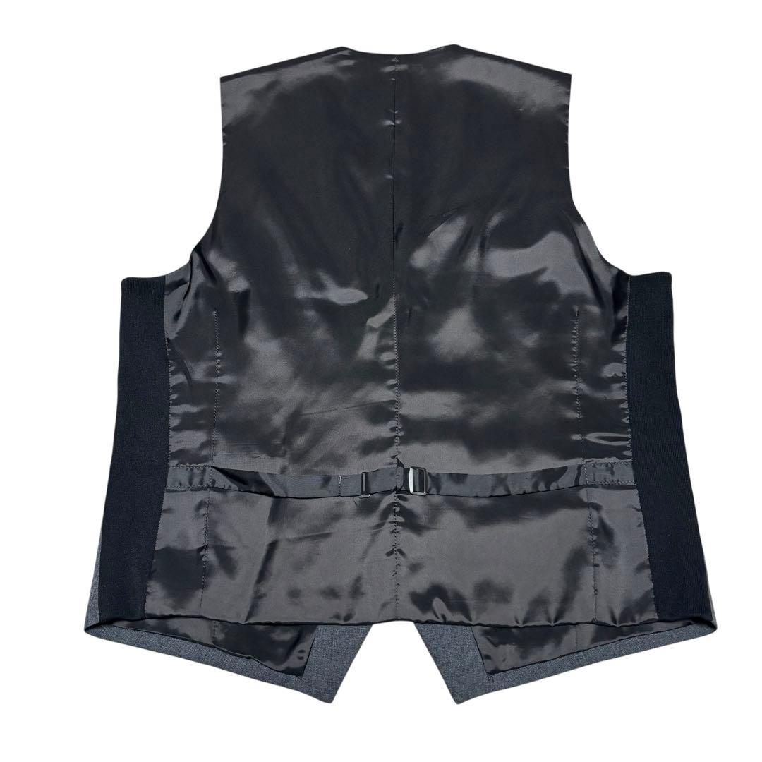 美品 2XL スーツセレクト 3ピース スーツ セットアップ グレー 2ボタン