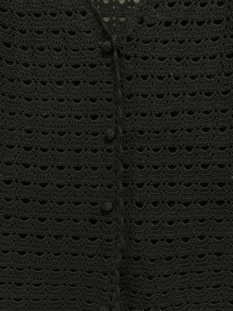 【美品】秋冬物 Dolce & Gabbana レース編み カーディガン コゲ茶