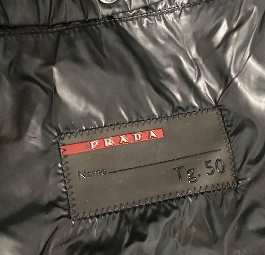 PRADA ブラック ダウンジャケット ブラック　フード着脱可