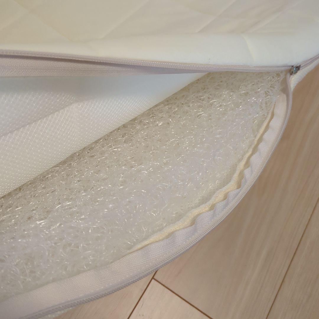 エアウィーヴ02 マットレスパッド シングル 腰サポート強化　Sライン