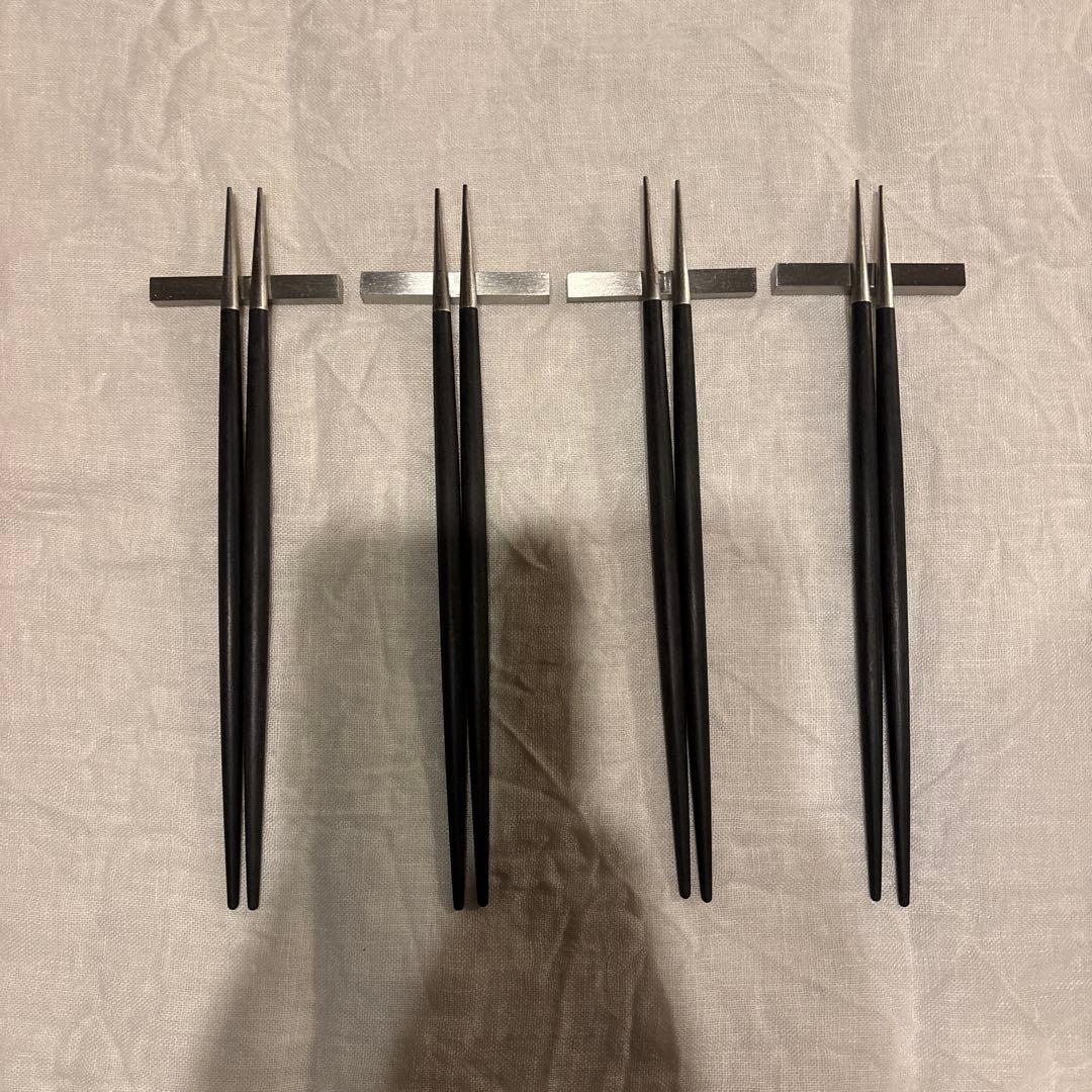 クチポール　箸＆箸置き　4セット　Cutipol