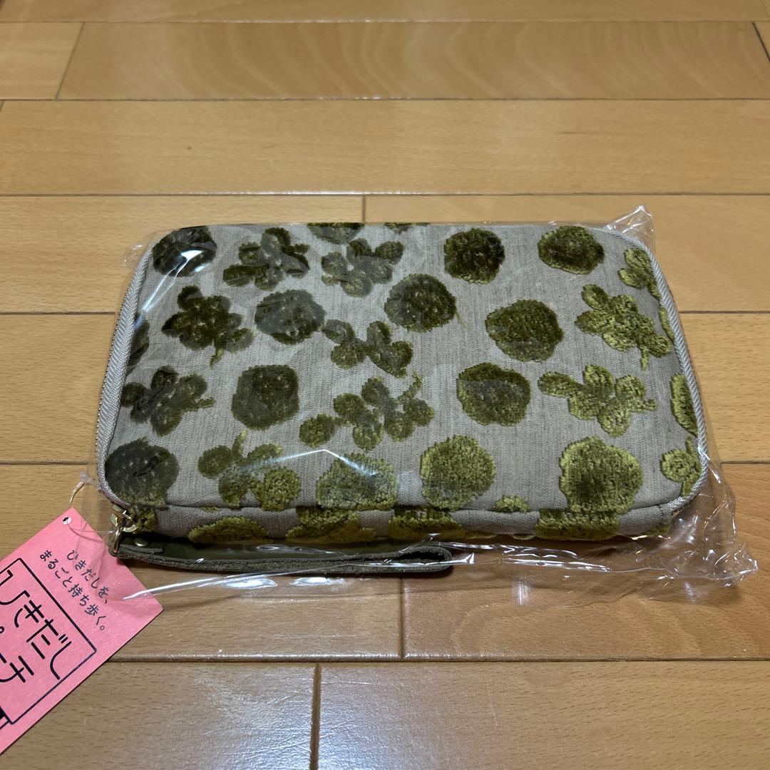 ほぼ日　ひきだしポーチ姉　高野口パイル　花絨毯