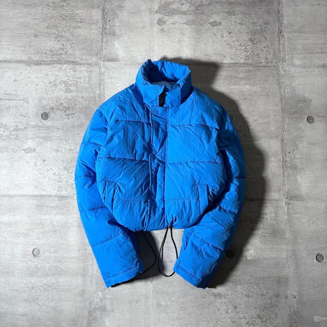 パファージャケット ドローコード 短丈 水色 テック系 y2k