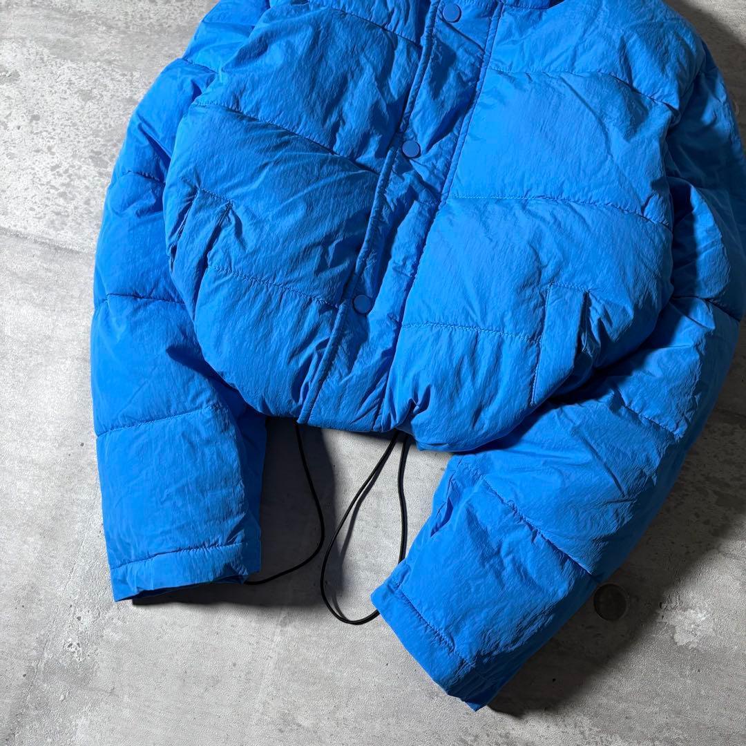 パファージャケット ドローコード 短丈 水色 テック系 y2k