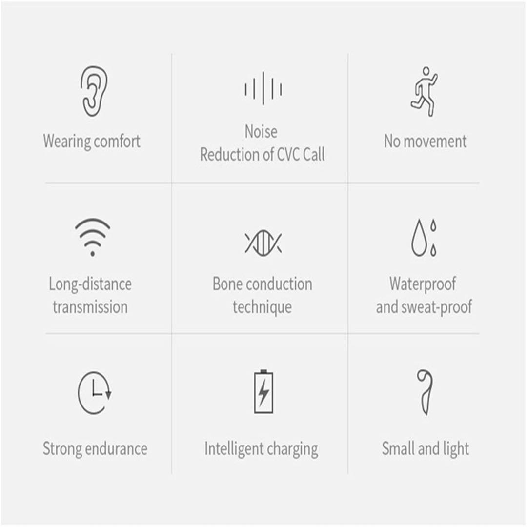 ✨現品限り✨ V9骨伝導Bluetooth 5.0ヘッドセット