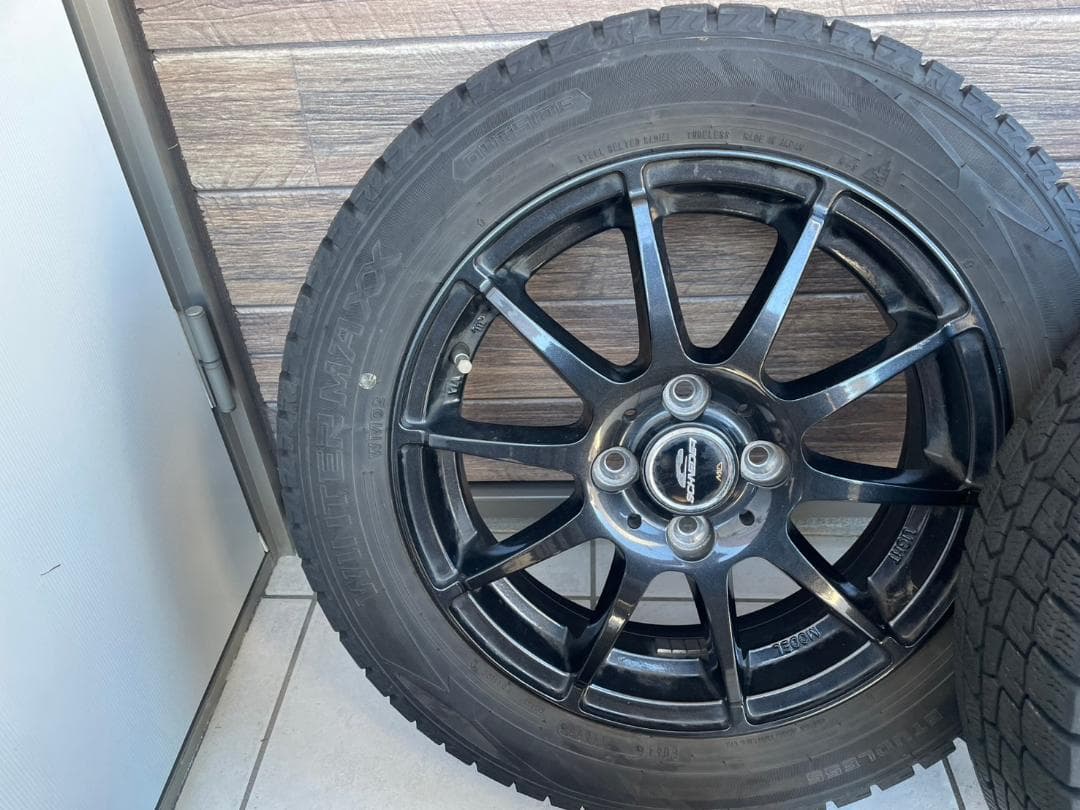 タフト スタッドレスタイヤ15 DUNLOP WINTER MAX※説明欄必須※