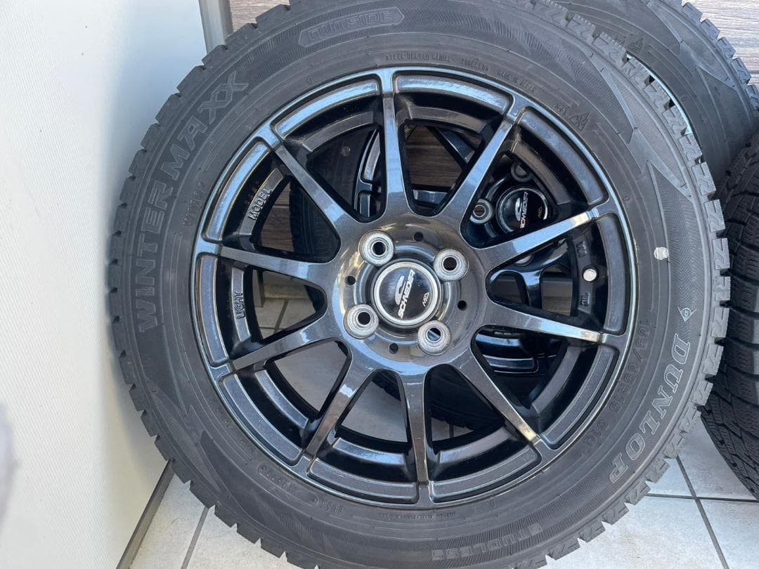 タフト スタッドレスタイヤ15 DUNLOP WINTER MAX※説明欄必須※